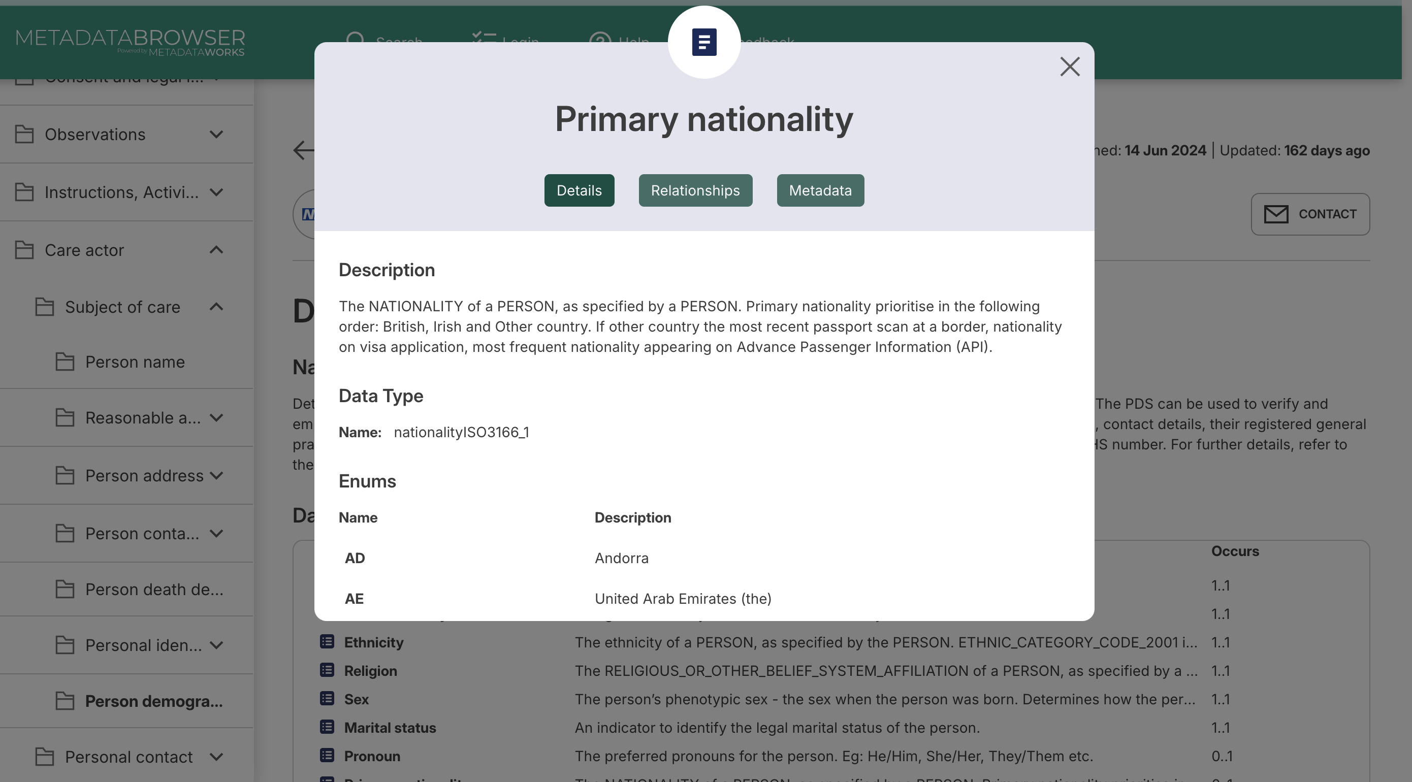 data element