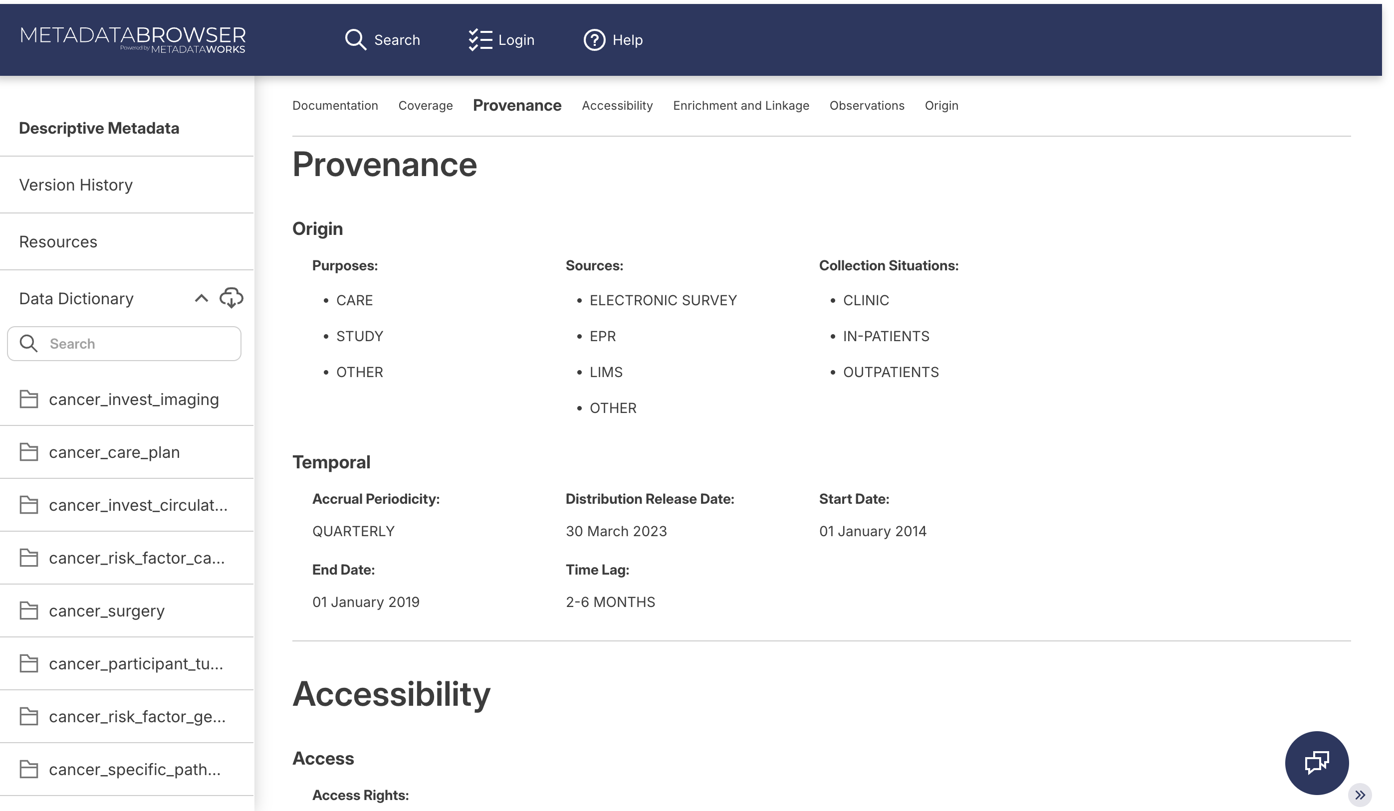 descriptive metadata